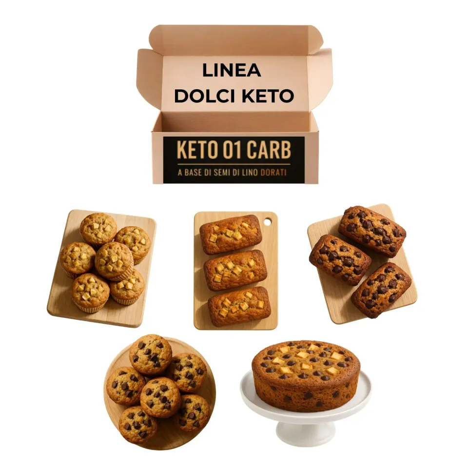 Keto 01 Carb Box Degustazione Dolci box 5 pezzi senza glutine