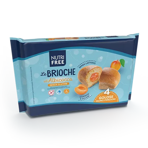 Nutrisi Le Brioche all'Albicocca senza glutine 4 pezzi