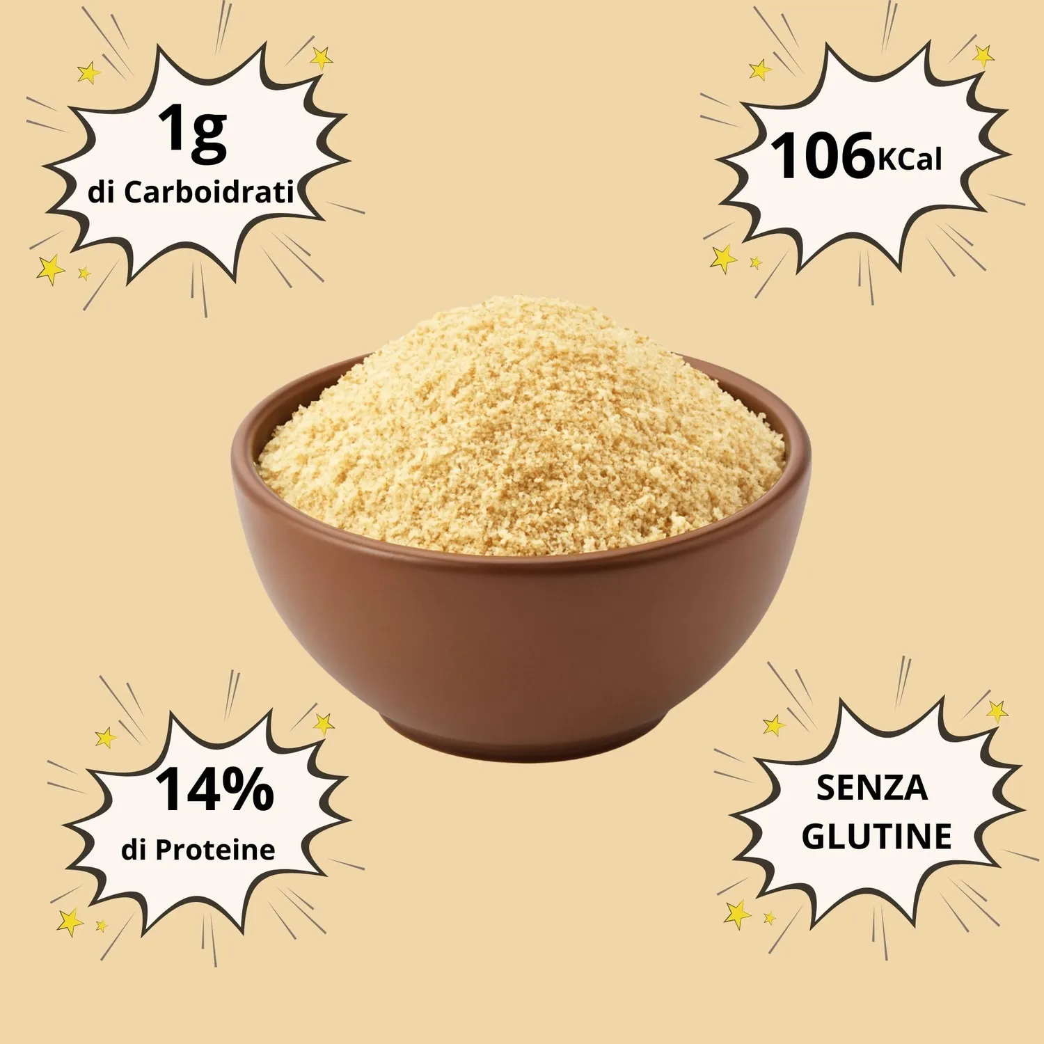 Keto 01 Carb Pangrattato 350g senza glutine 1g carb
