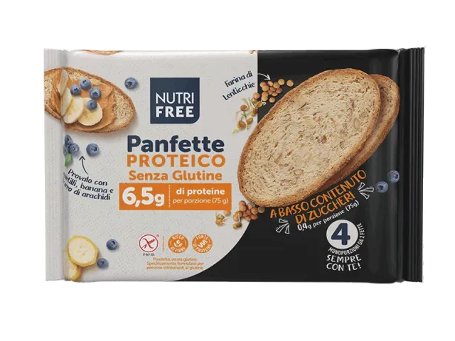 Nutrisi Panfette Proteico pane proteico fibre