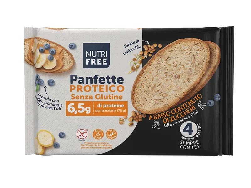 Nutrisi Panfette Proteico pane proteico fibre