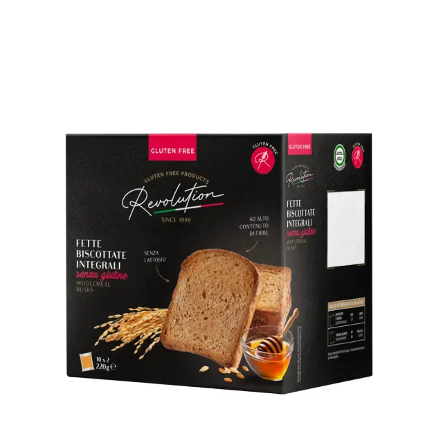 Revolution Food Fette Biscottate Integrali senza glutine 220g