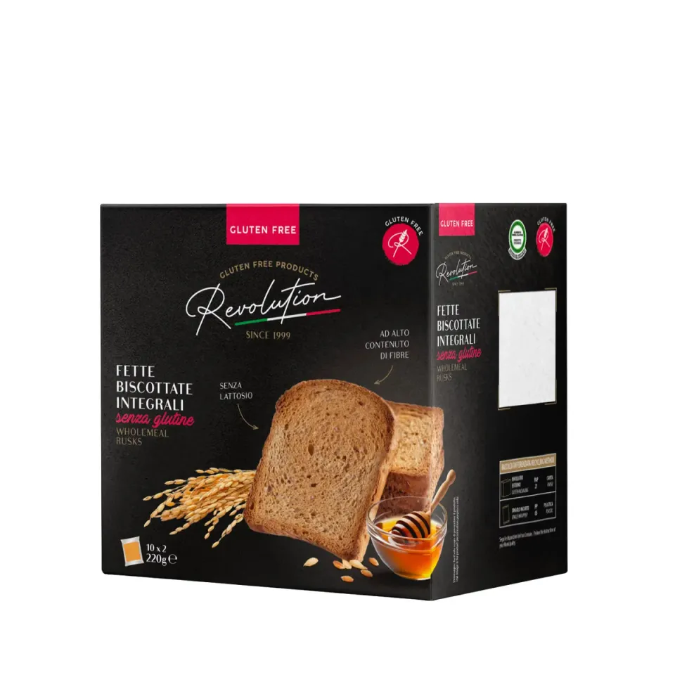 Revolution Food Fette Biscottate Integrali senza glutine 220g