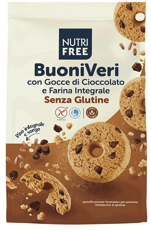 Nutrisi Buoni Veri con Gocce di Cioccolato biscotti integrali