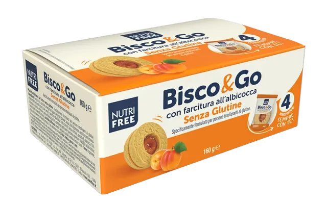 Nutrifree Bisco&Go Albicocca senza glutine box