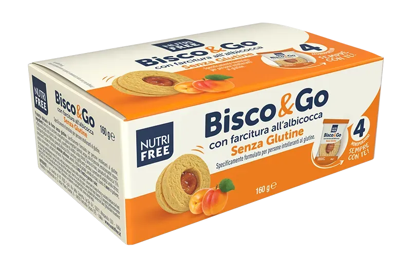 Nutrifree Bisco&Go Albicocca senza glutine box