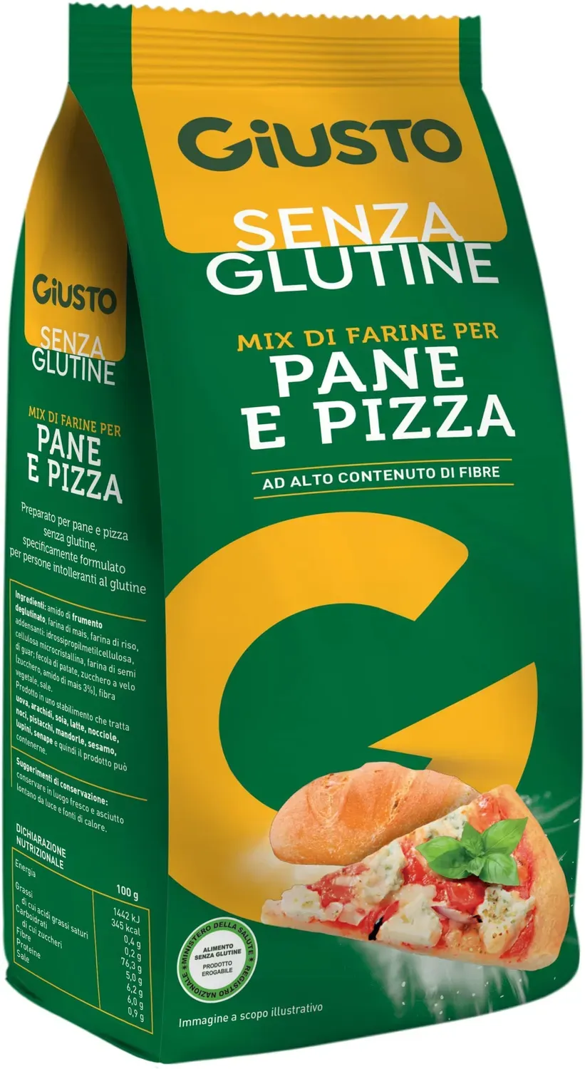 Giusto Mix Farine senza glutine 500 g pane pizza