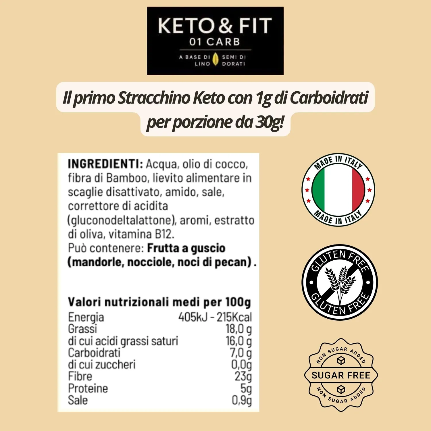 Keto 01 Carb Straketo stracchino vegetale 220 g B12