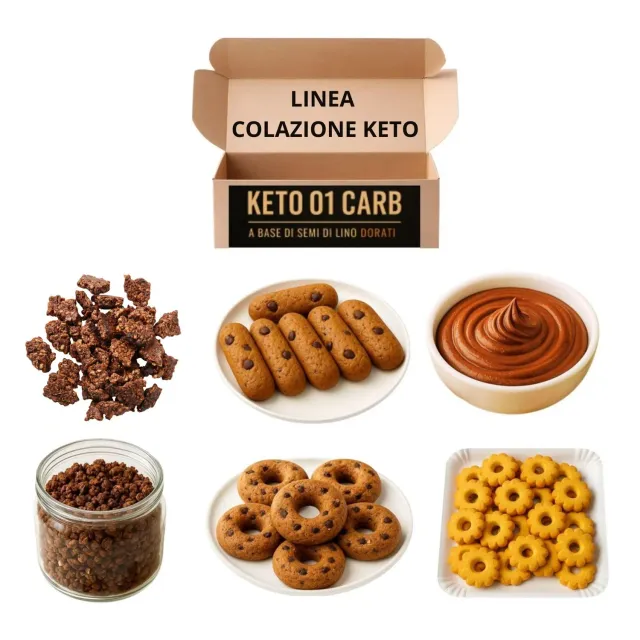 Keto 01 Carb Box Degustazione Colazione box 6 pezzi senza zucchero