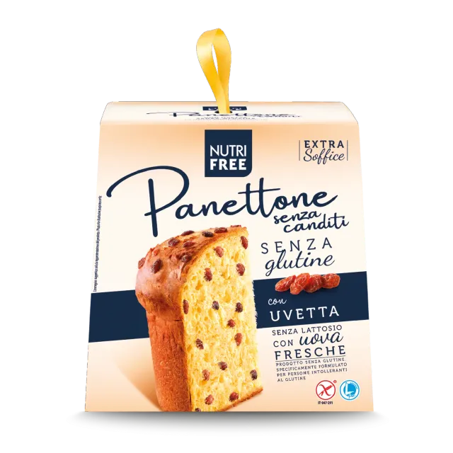 Nutrisi Panettone senza canditi con uvetta