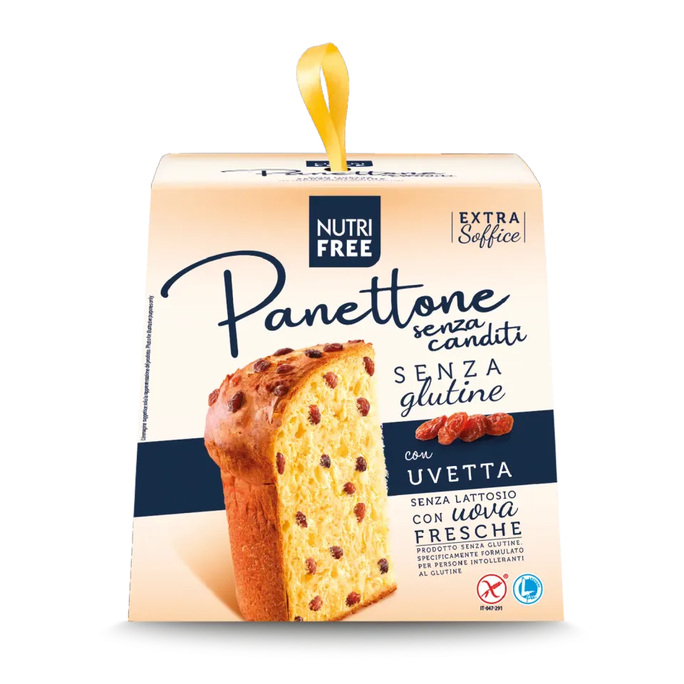 Nutrisi Panettone senza canditi con uvetta