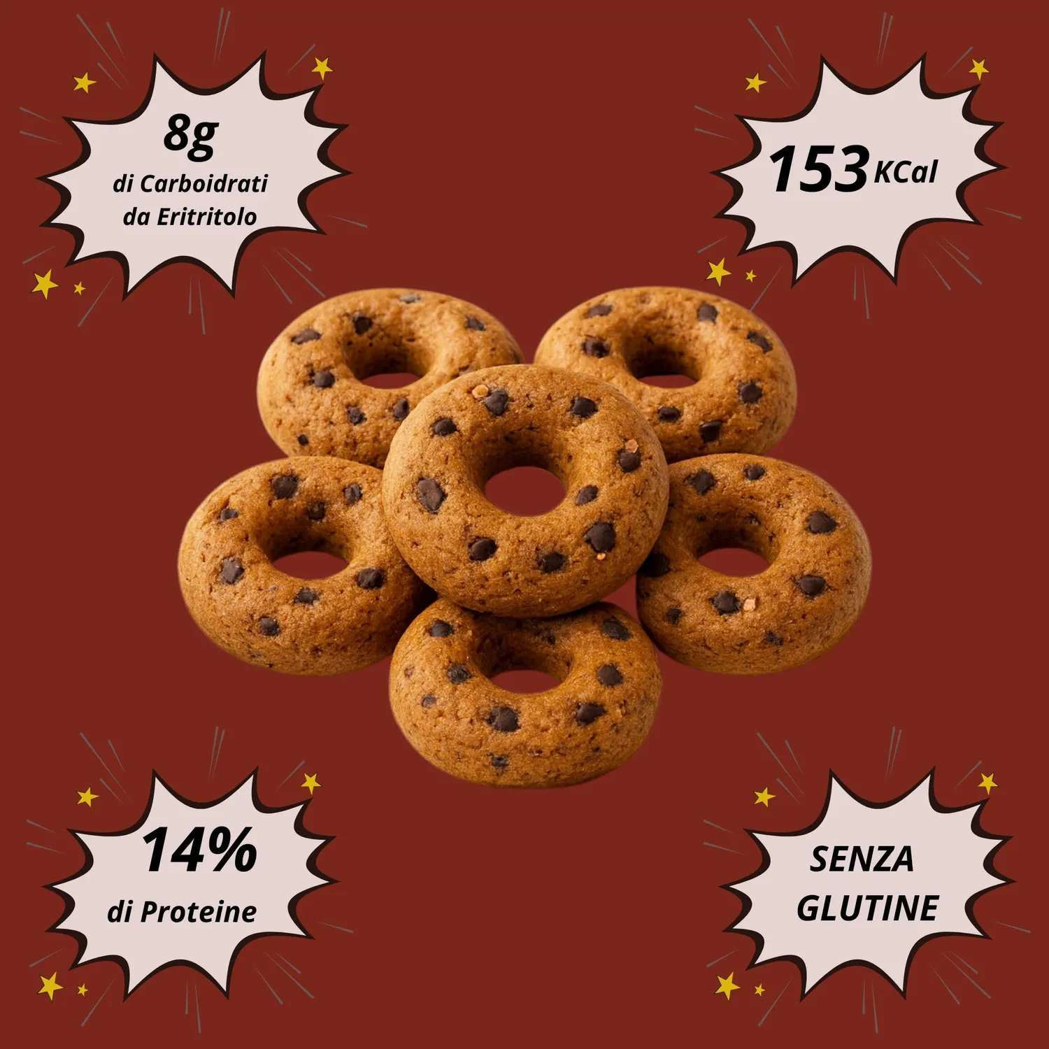 Keto 01 Carb biscotti cioccolato nocciole 300 g keto