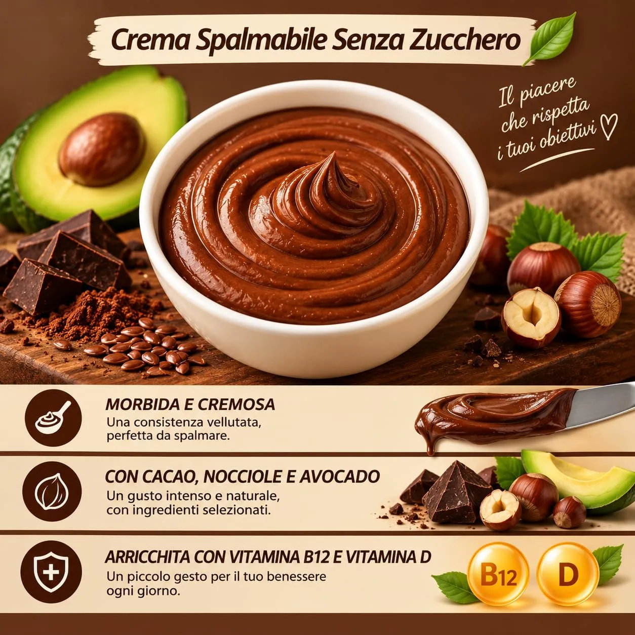 Keto 01 Carb Nuketo Crema Spalmabile senza zucchero