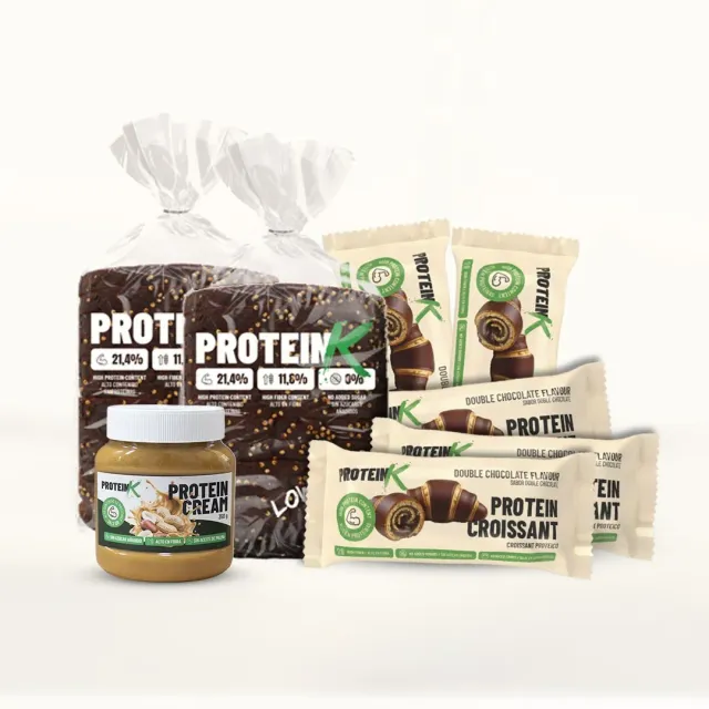 Protein K Edizione Arachidi Kit Colazione Proteica Pane+Croissant