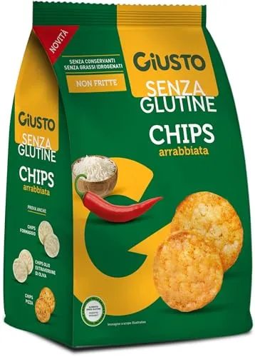 Giusto Chips Arrabbiata snack di riso senza glutine 40 g