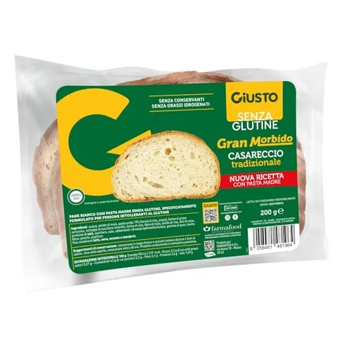 Giusto Gran Morbido Tradizionale pane bianco senza glutine 200 g