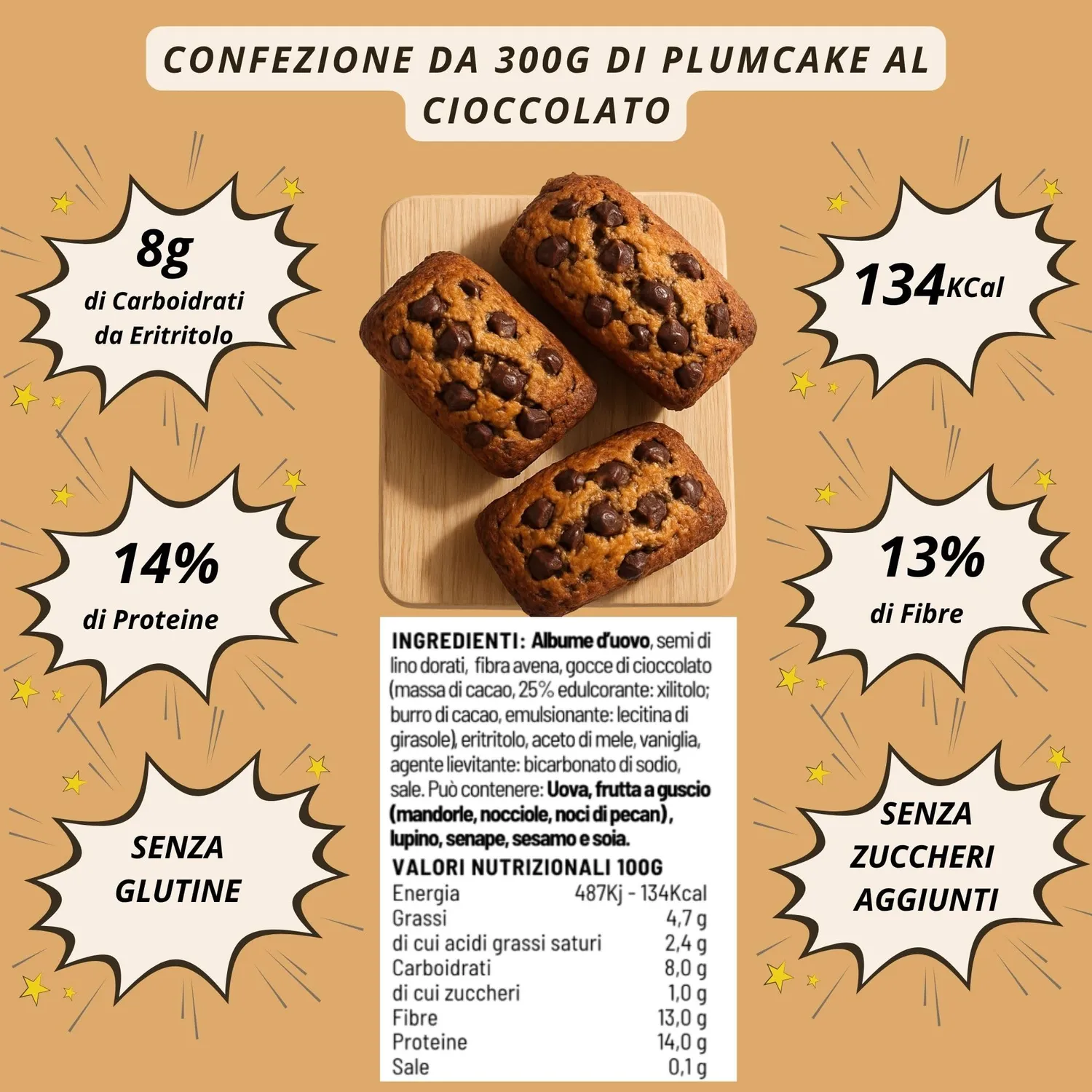 Keto 01 Carb Box Degustazione Dolci box 5 pezzi senza glutine