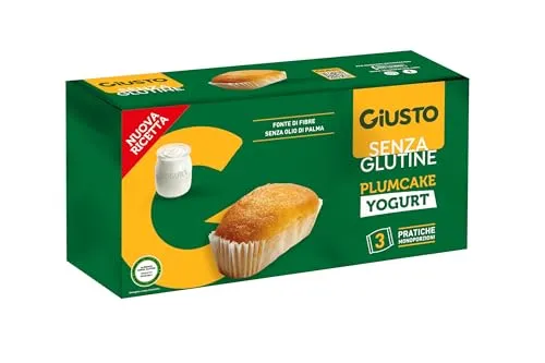 Giusto Plumcake Yogurt Merendine 3x40 g senza glutine