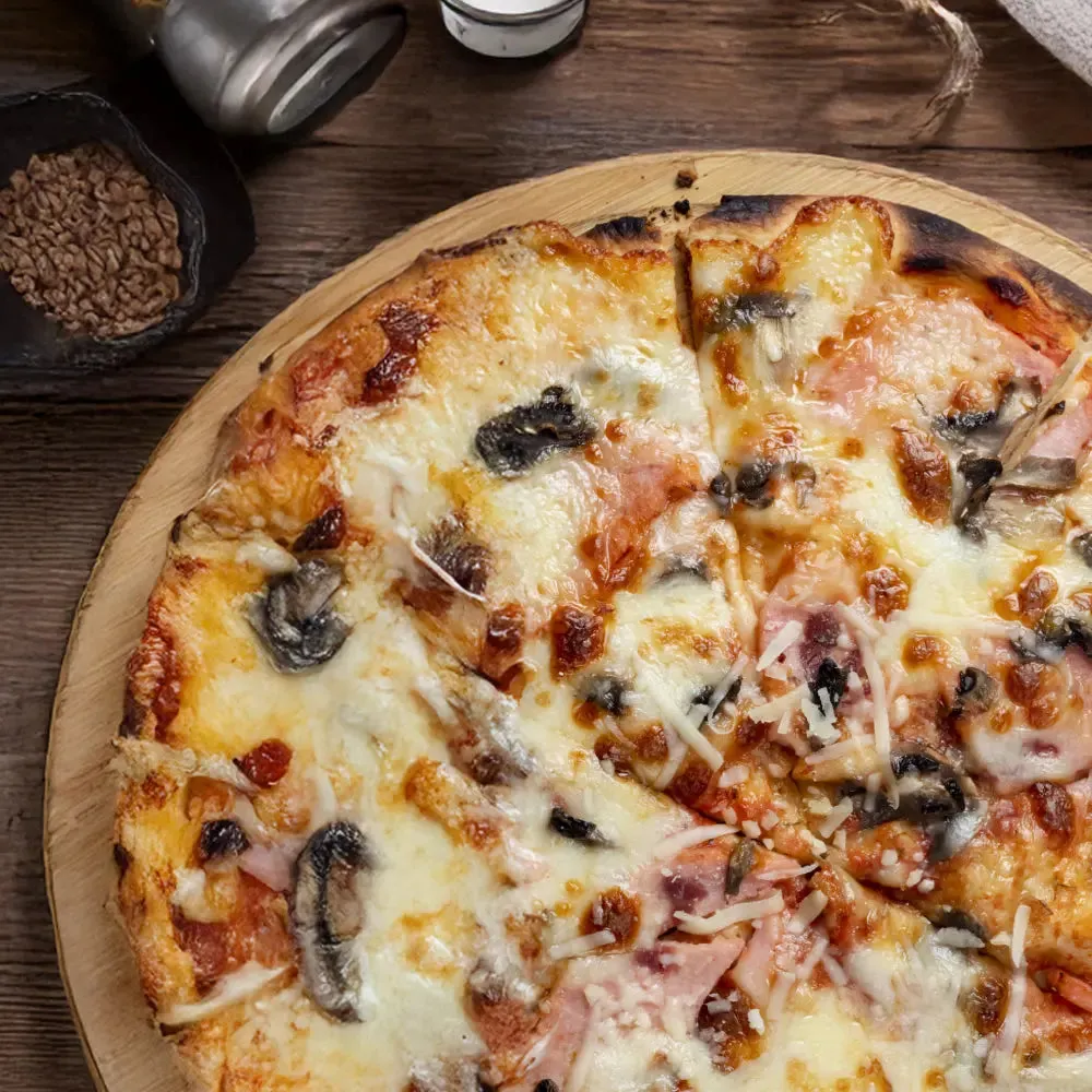 Protein K pizza prosciutto e funghi proteica 26 cm