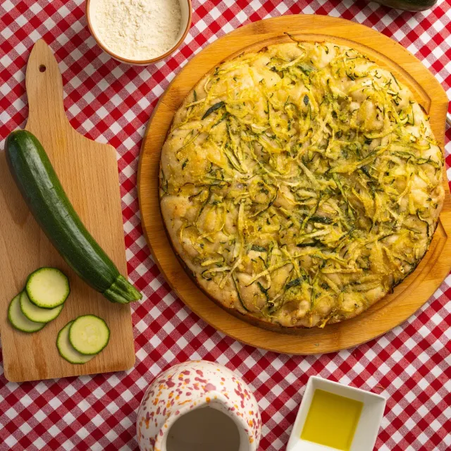 San Nicò Bianca con Zucchine focaccia barese lunga lievitazione