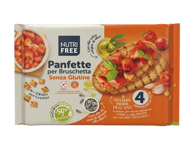 Nutrisi Panfette Bruschetta pane senza lattosio