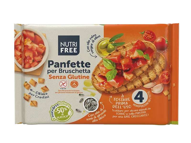 Nutrisi Panfette Bruschetta pane senza lattosio