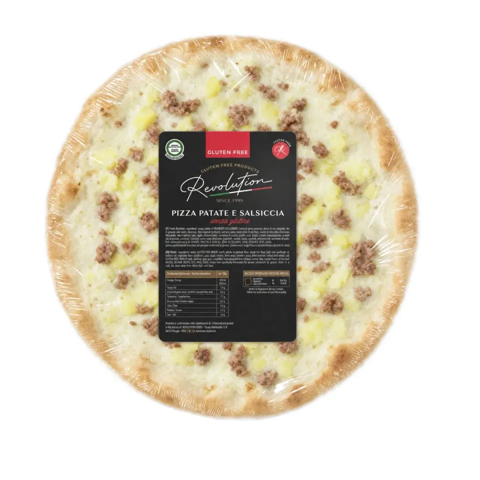 Revolution Food Pizza Patate Salsiccia senza glutine 330g
