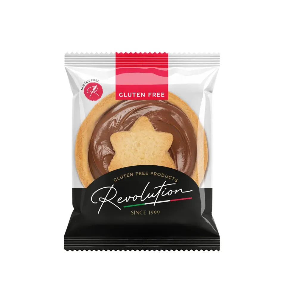 Revolution Food Crema Cacao Nocciola Crostatina 60g senza glutine