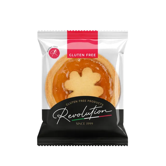 Revolution Food Crostatina Albicocca 60g Senza Glutine