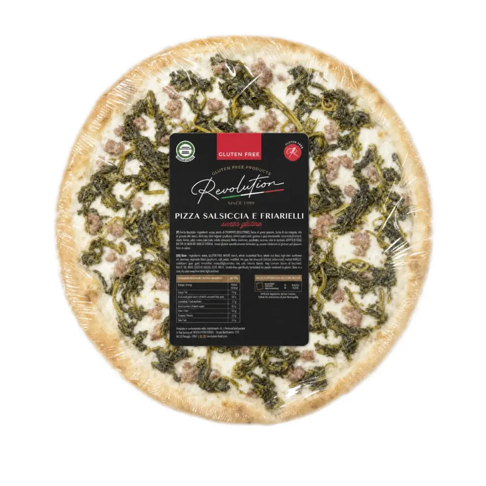 Revolution Food Salsiccia e Friarielli Pizza Senza Glutine 400g