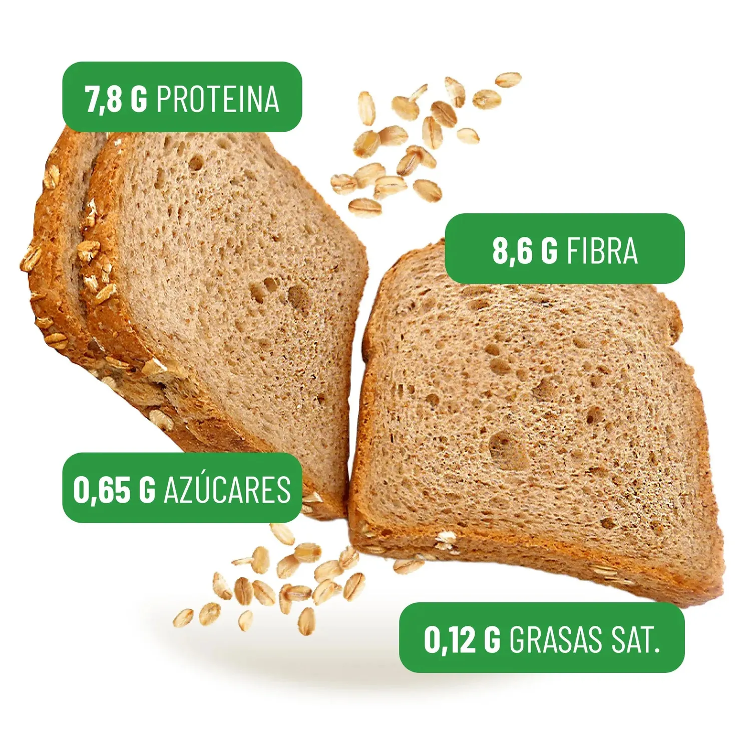 Protein K Pane Farro Integrale 50% 350g Ricco Fibra