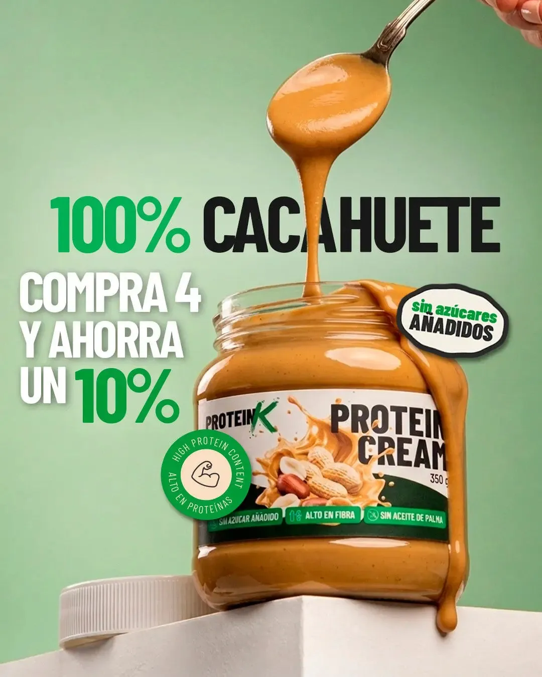 Protein K Crema Proteica arachidi 350g senza zuccheri