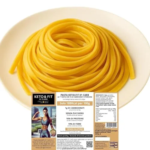 Keto 01 Carb Linguine pasta keto 250g chetogenica