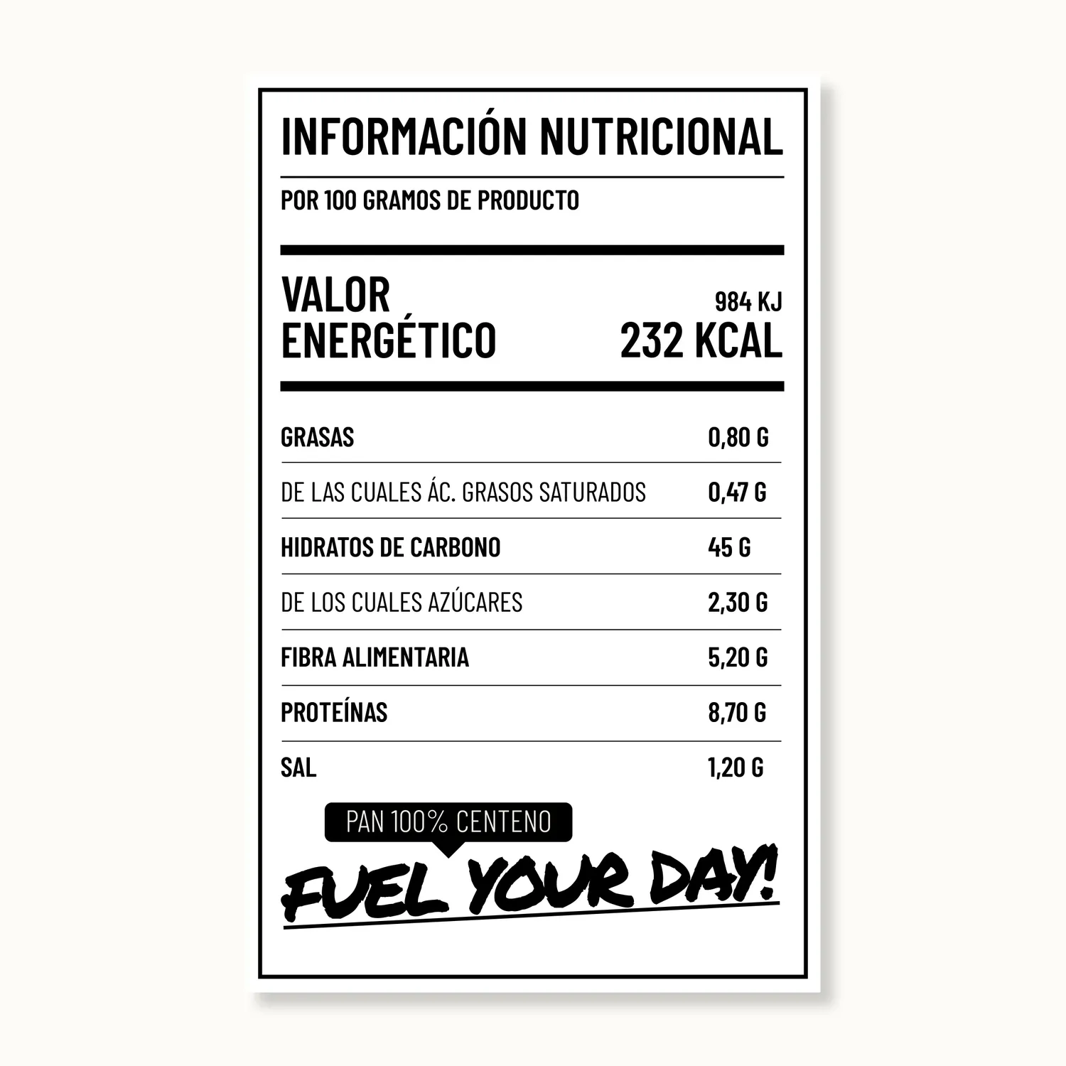 Protein K Pane 100% Segale 500 g ricco di fibre