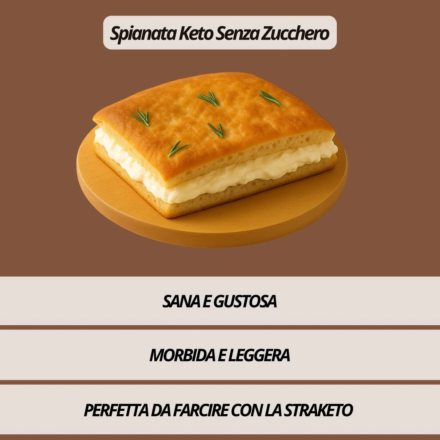 Keto 01 Carb Focaccia Proteica focaccia 350g senza glutine
