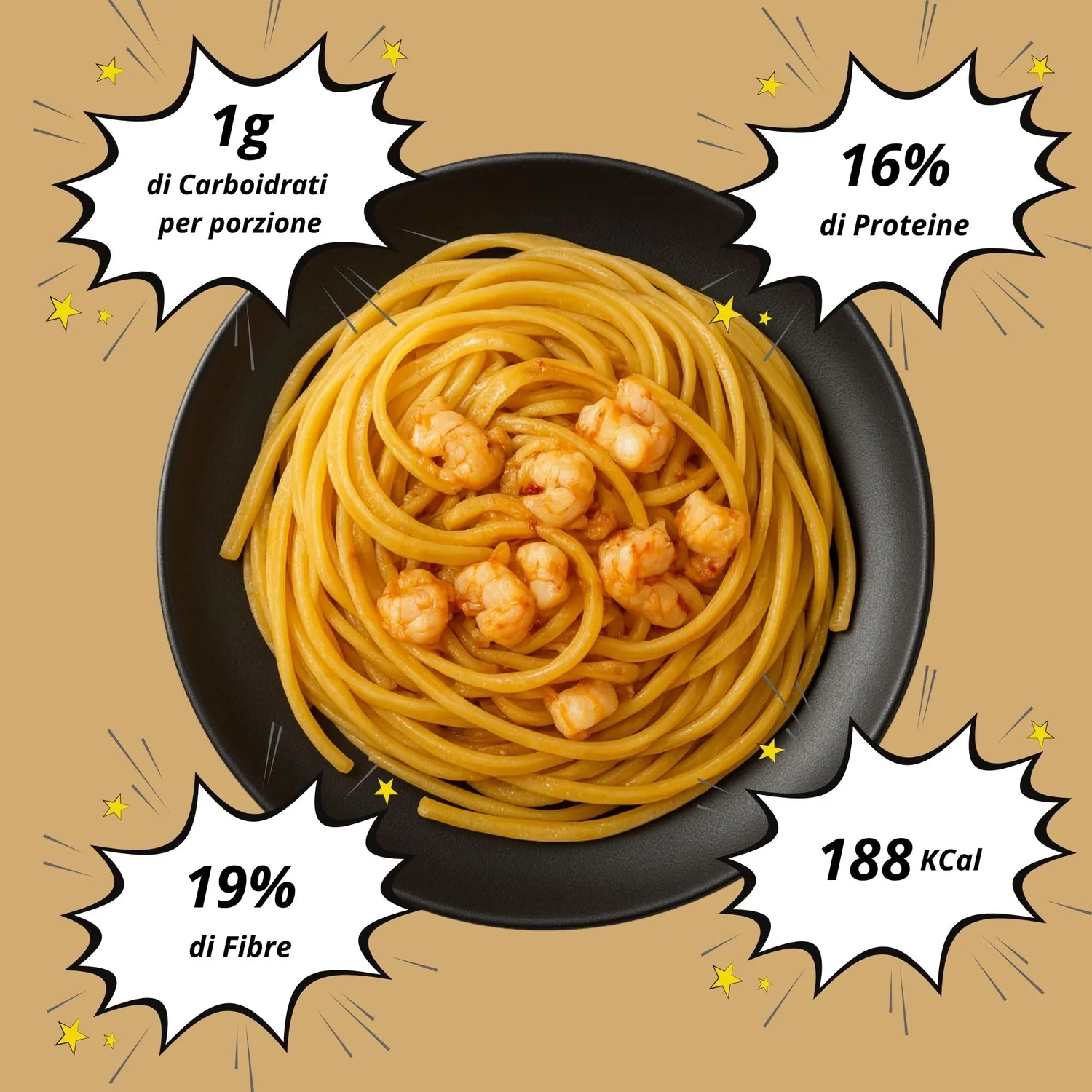 Keto 01 Carb Linguine pasta keto 250g chetogenica