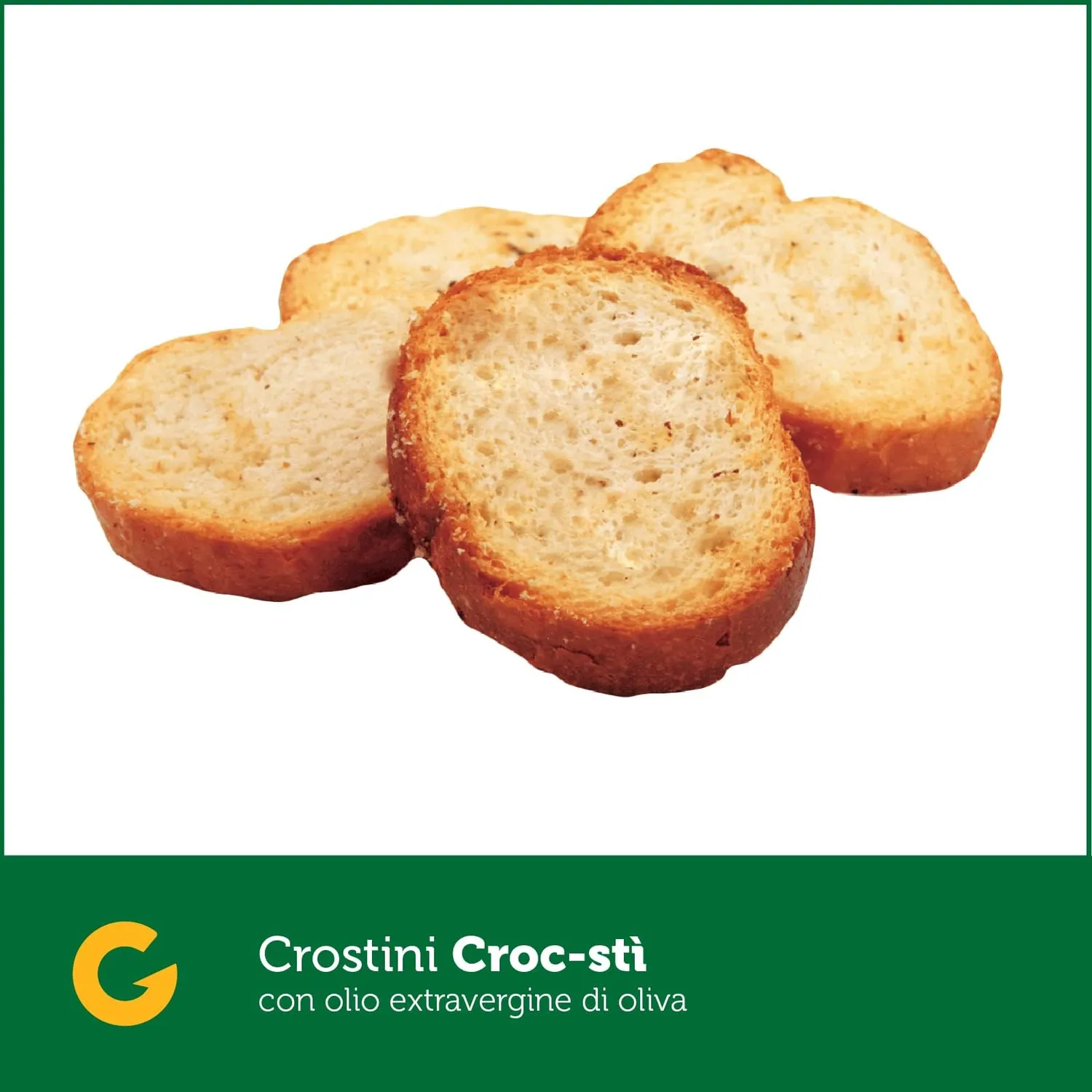 Giusto Croc Stì con olio EVO snack senza glutine 100 g