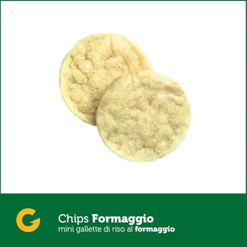 Giusto Chips formaggio senza glutine 40g croccanti