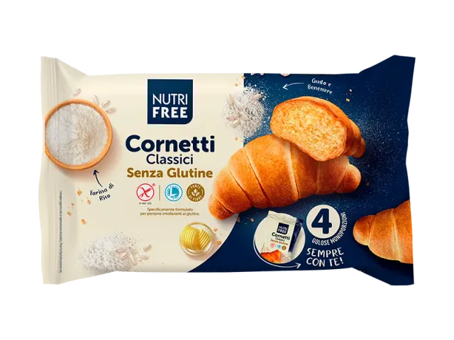 Nutrisi Cornetti Classici Senza Glutine 4 Monoporzioni