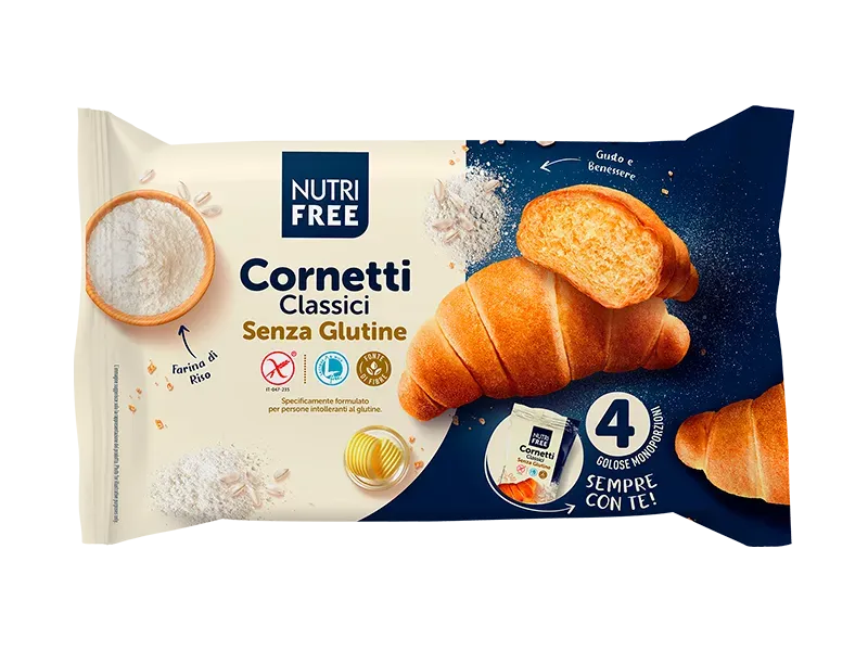 Nutrisi Cornetti Classici Senza Glutine 4 Monoporzioni