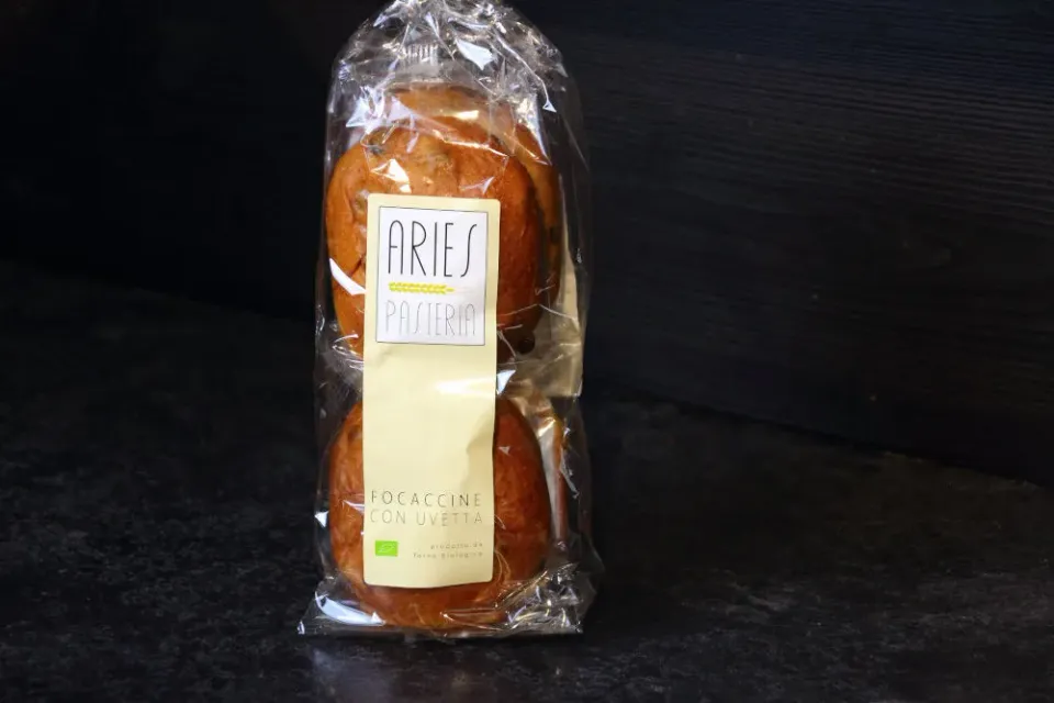 Aries Pasteria Focaccine di Farro con Uvetta 200 g 4 Pezzi Bio