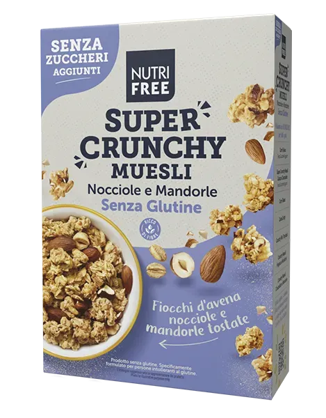 Nutrisi Super Crunchy Muesli Nocciole Mandorle Senza Zuccheri