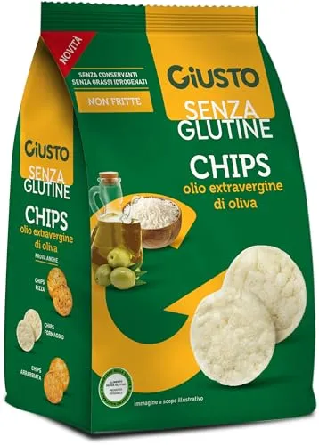 Giusto Chips snack senza glutine 40 g olio evo