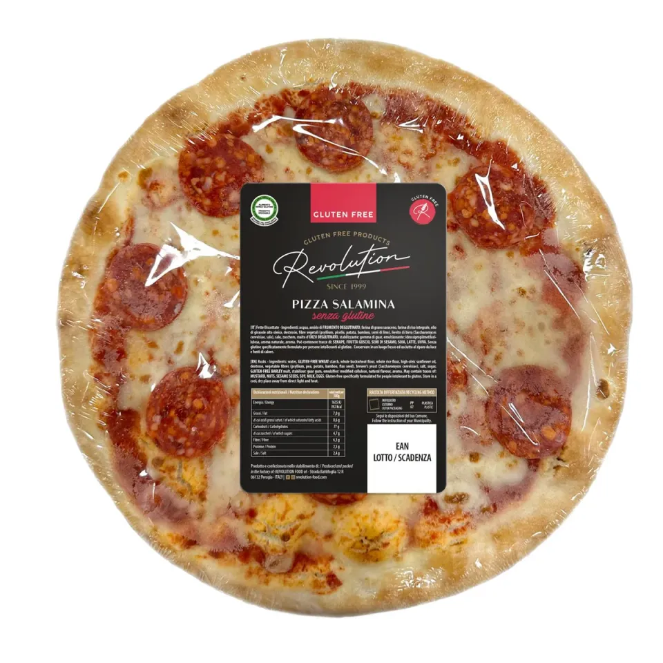 Revolution Food Pizza Salamino pizza senza glutine 330g