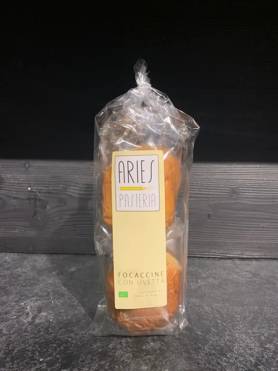 Aries Pasteria Focaccine con Uvetta 200 g Bio