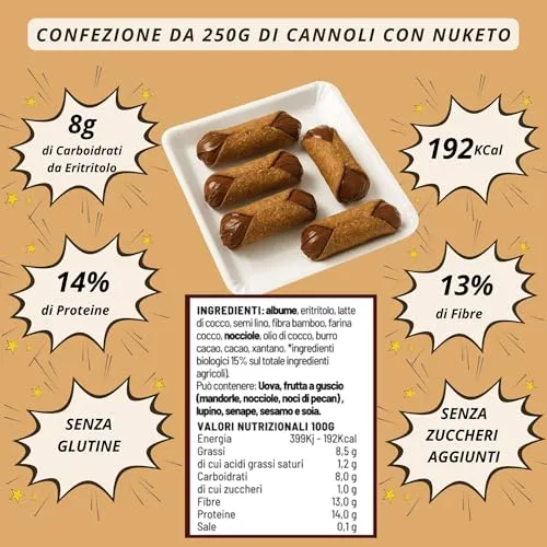 Keto 01 Carb Box Pasticceria box 5 pezzi crema pasticcera