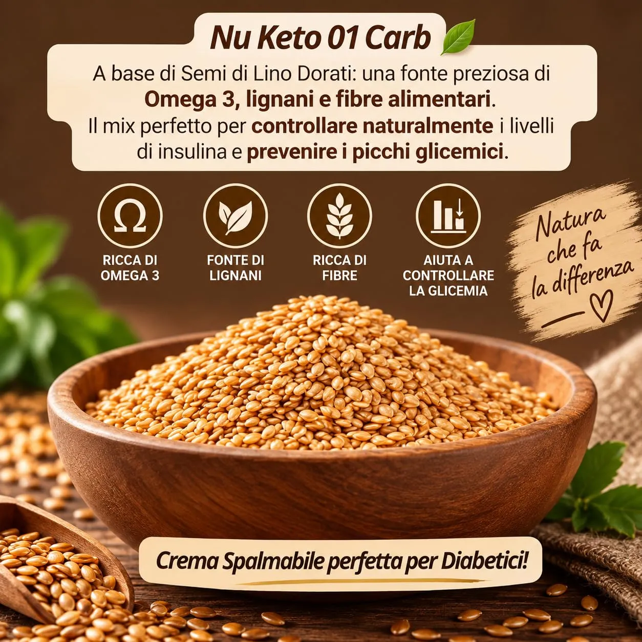 Keto 01 Carb Nuketo Crema Spalmabile senza zucchero