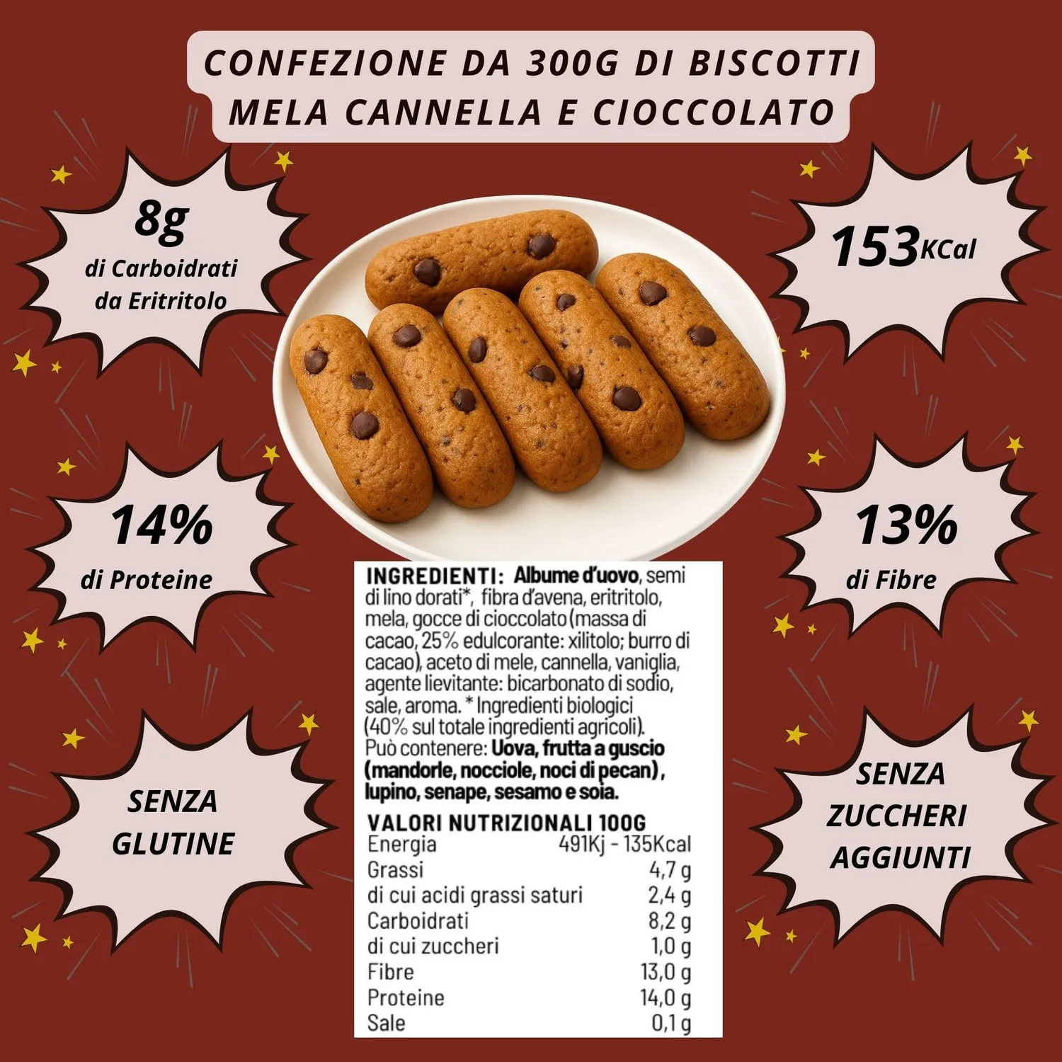 Keto 01 Carb Box Degustazione Colazione box 6 pezzi senza zucchero