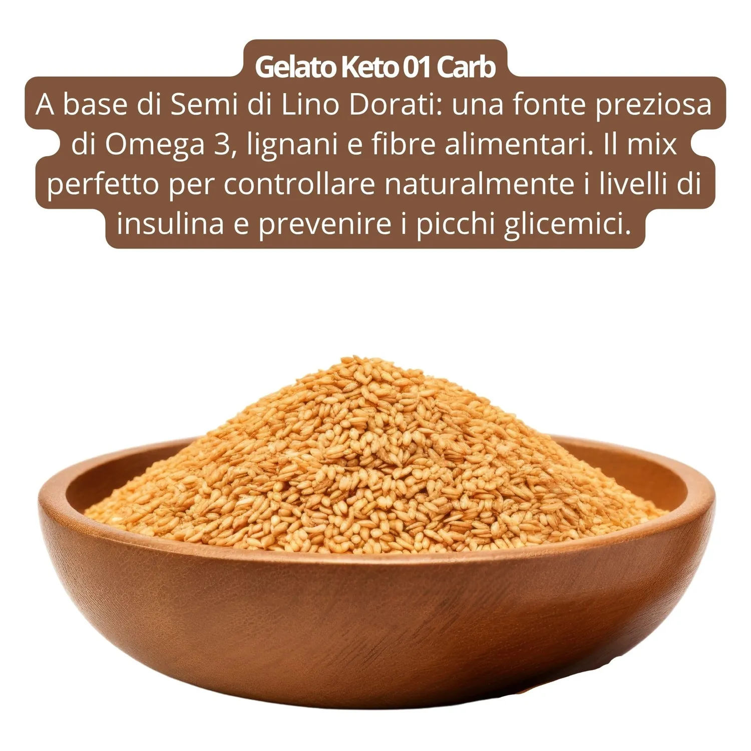 Keto 01 Carb Gelato al Bacio 400g senza zucchero vegan