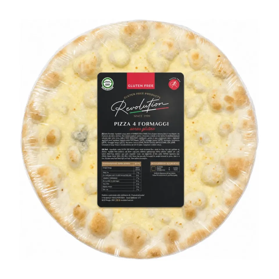 Revolution Food Pizza Quattro Formaggi senza glutine 330g